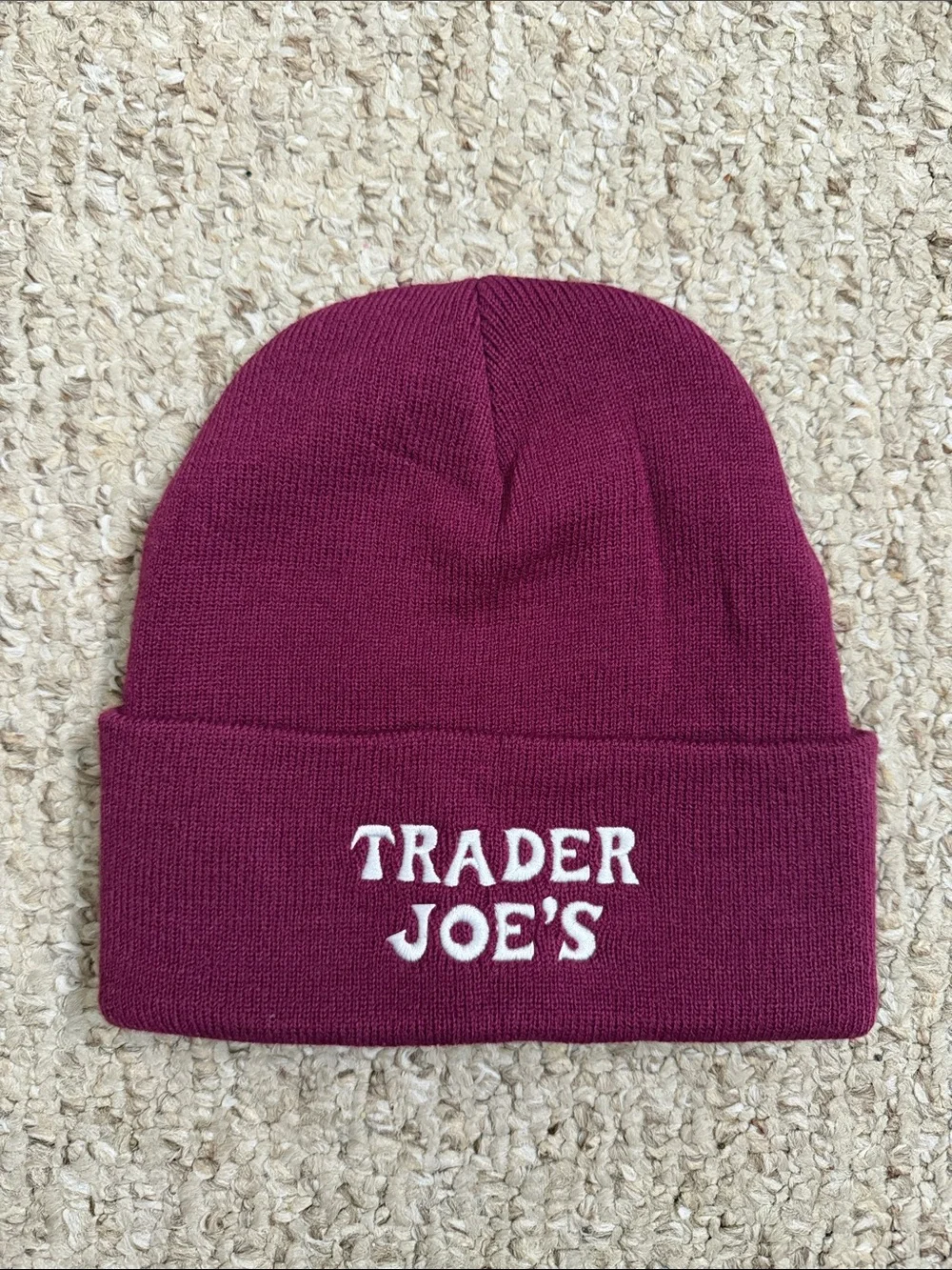Trader Joe’s Knit Beanie - Burgundy/Purple